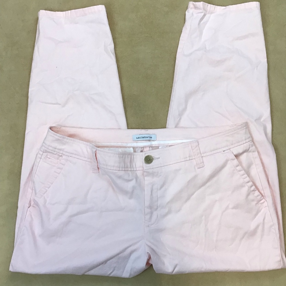 3/$20 Liz Claiborne Size 16 pink ankle khaki V95